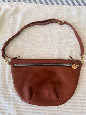 Clare V. Leather Grande Fanny Crossbody